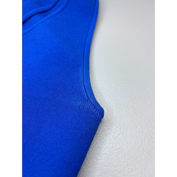 Ramy‎ Brook women's XXS blue ribbed one shoulder indira top fitted stretch - Picture 10 of 10